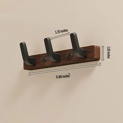 Wall-Mounted Coat Hook with Wood and Metal Holder – Minimalist Design
