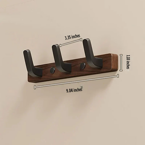 Wall-Mounted Coat Hook with Wood and Metal Holder – Minimalist Design