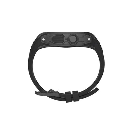 49mm TitanGuard Smartwatch with Sleek Steel and Polymer Design