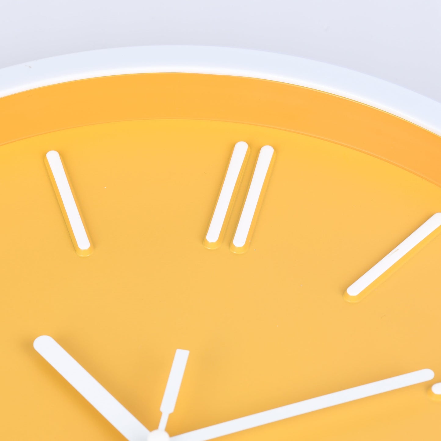 3D Wall Clock with Minimalist Tick Marks Design