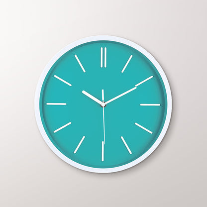 3D Wall Clock with Minimalist Tick Marks Design