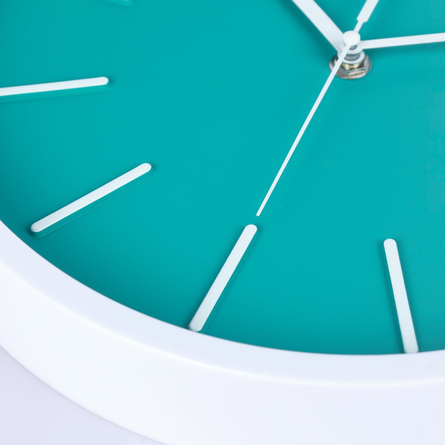3D Wall Clock with Minimalist Tick Marks Design