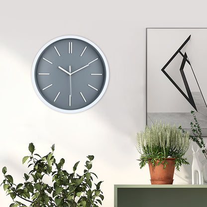 3D Wall Clock with Minimalist Tick Marks Design