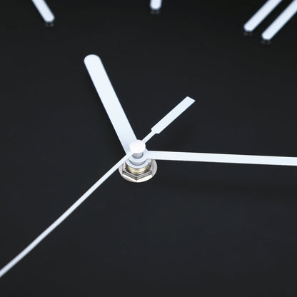 3D Wall Clock with Minimalist Tick Marks Design