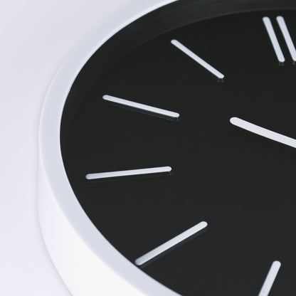 3D Wall Clock with Minimalist Tick Marks Design