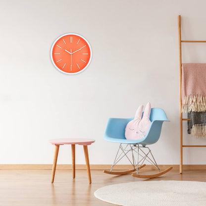 3D Wall Clock with Minimalist Tick Marks Design