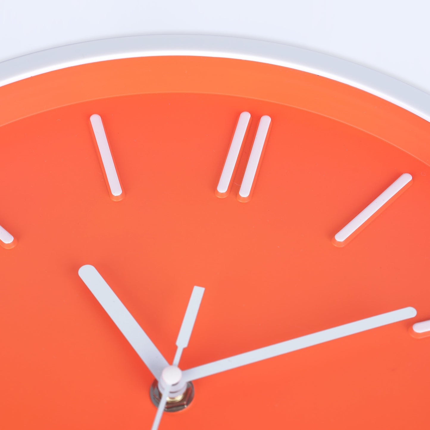 3D Wall Clock with Minimalist Tick Marks Design