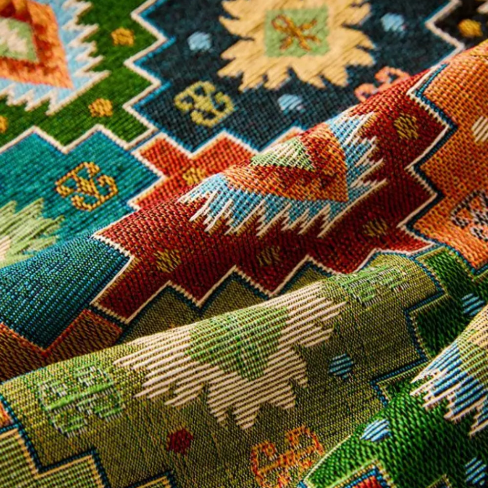 Vibrant Geometric Bohemian Sofa Protector