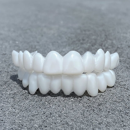 Dental Prosthesis with White Tooth Covers