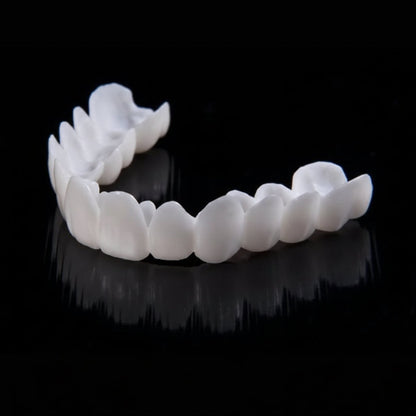 Dental Prosthesis with White Tooth Covers