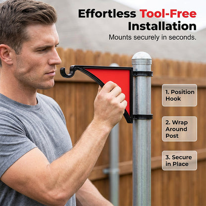 Quick & Easy Garden Hook for Metal Fences | No Tools Needed