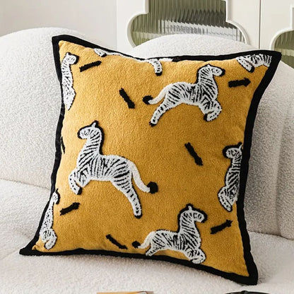 Geometric Charm Chenille Cushion Cover