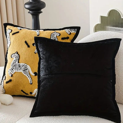 Geometric Charm Chenille Cushion Cover