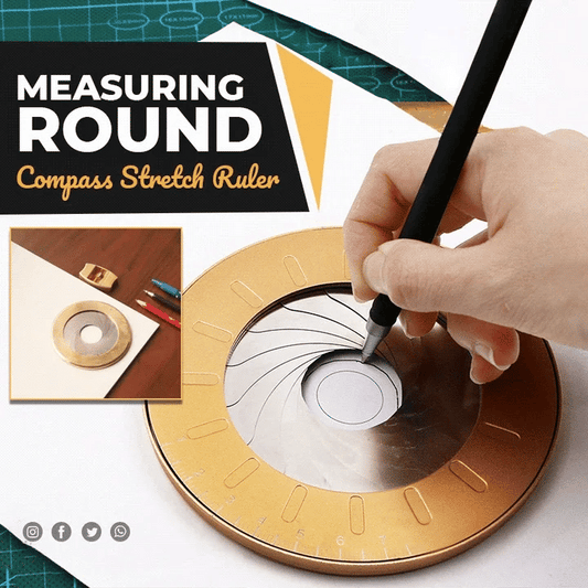 Artisan Circle Maker | Adjustable Compass & Round Ruler | Perfect Circles Up to 12.5 cm