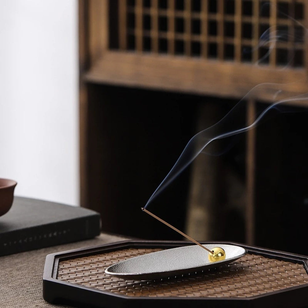 Tranquil Essence Incense Stand with Adjustable Bead