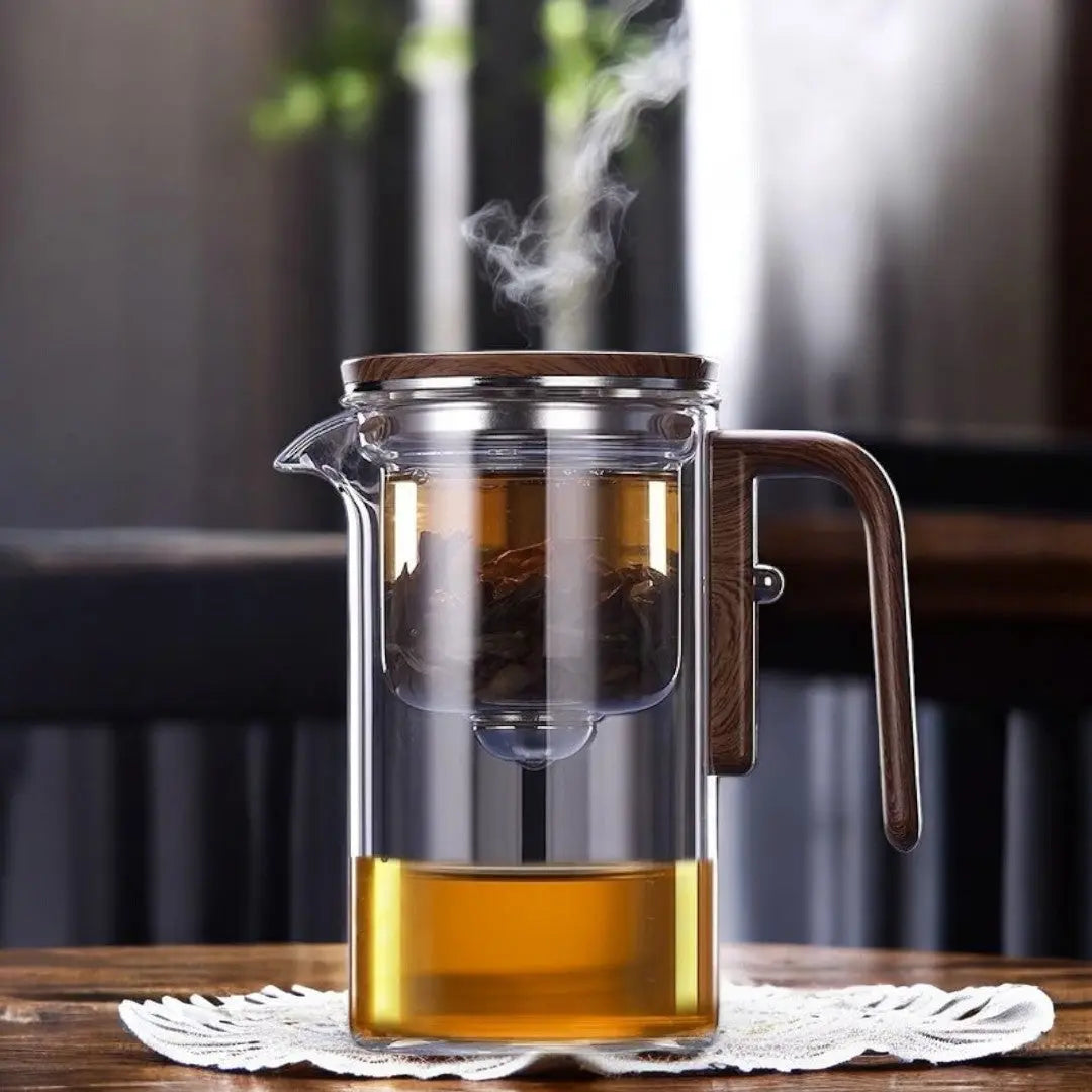 Glass Teapot with Magnetic Filtration – Easy Tea Brewing