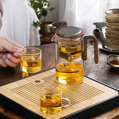Glass Teapot with Magnetic Filtration – Easy Tea Brewing