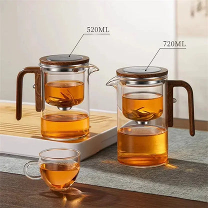 Glass Teapot with Magnetic Filtration – Easy Tea Brewing