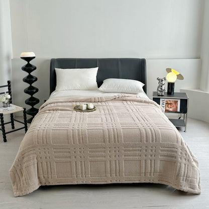 Elegant Textured Winter Blanket for Ultimate Comfort