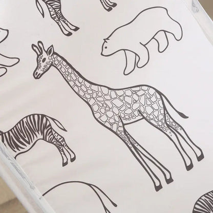 Whimsical Animal Print Portable Laundry Organizer