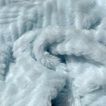 CloudNest Luxe Jacquard Rabbit Plush Throw
