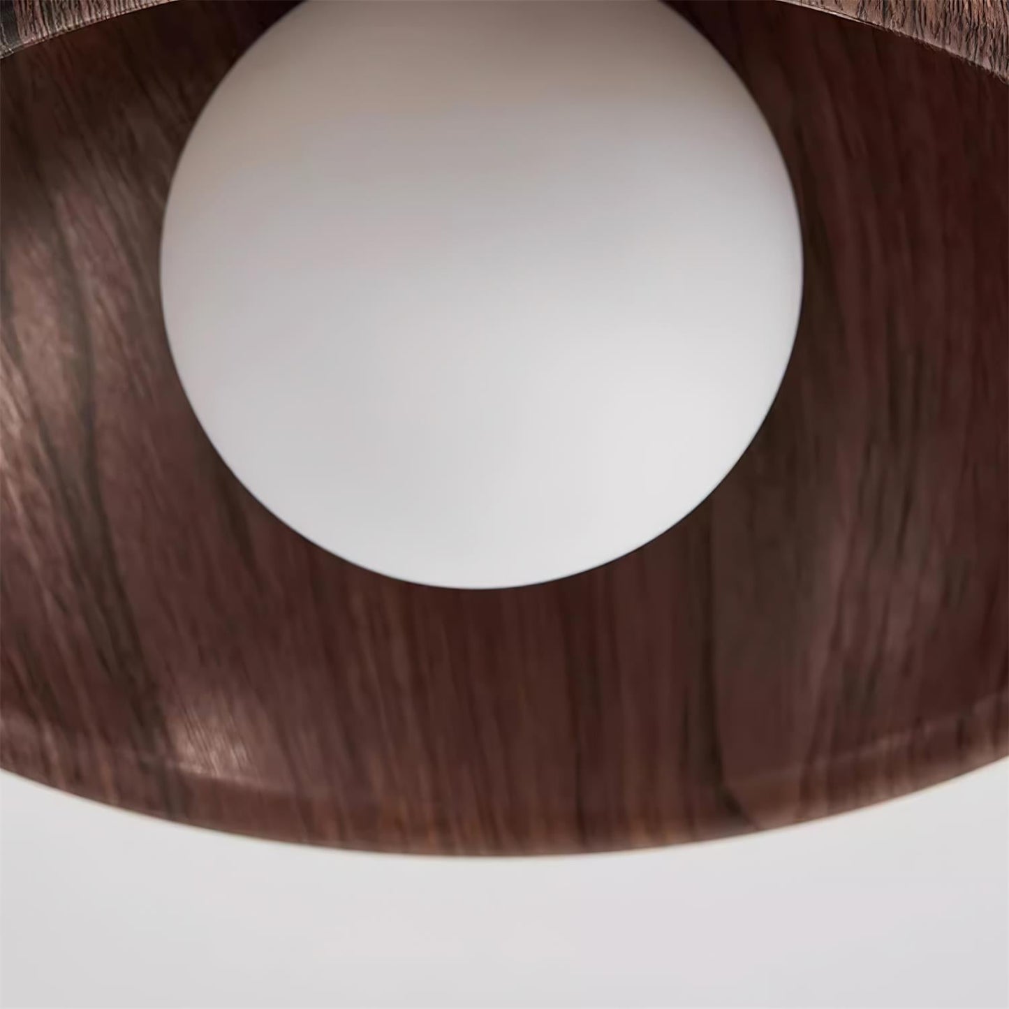 Minimalist LED Flush Mount Light with Wooden Design for Ceilings