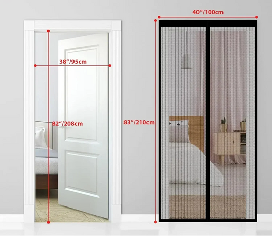 Magnetic Insect Screen Door - Easy to Install
