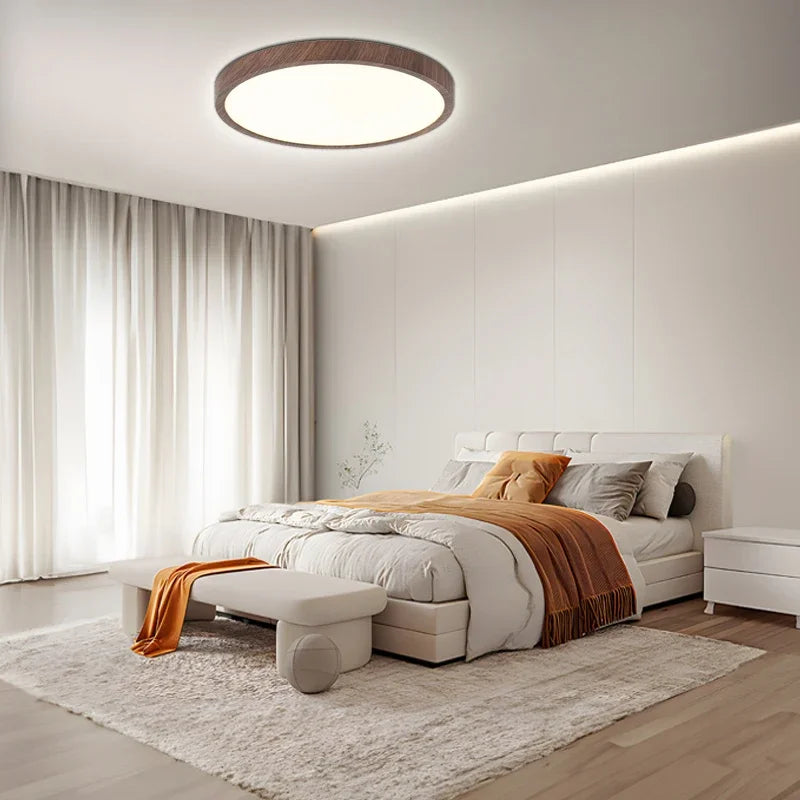 Dimmable Round Ceiling Light Fixture with 3 Modes – Slim Design
