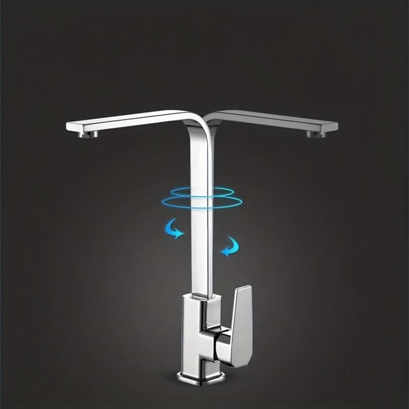 Rotating Kitchen Tap with Hot and Cold Water Functionality