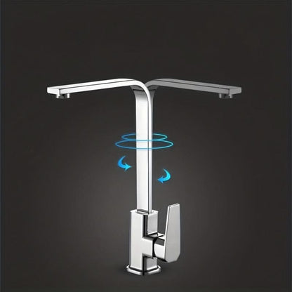 Rotating Kitchen Tap with Hot and Cold Water Functionality
