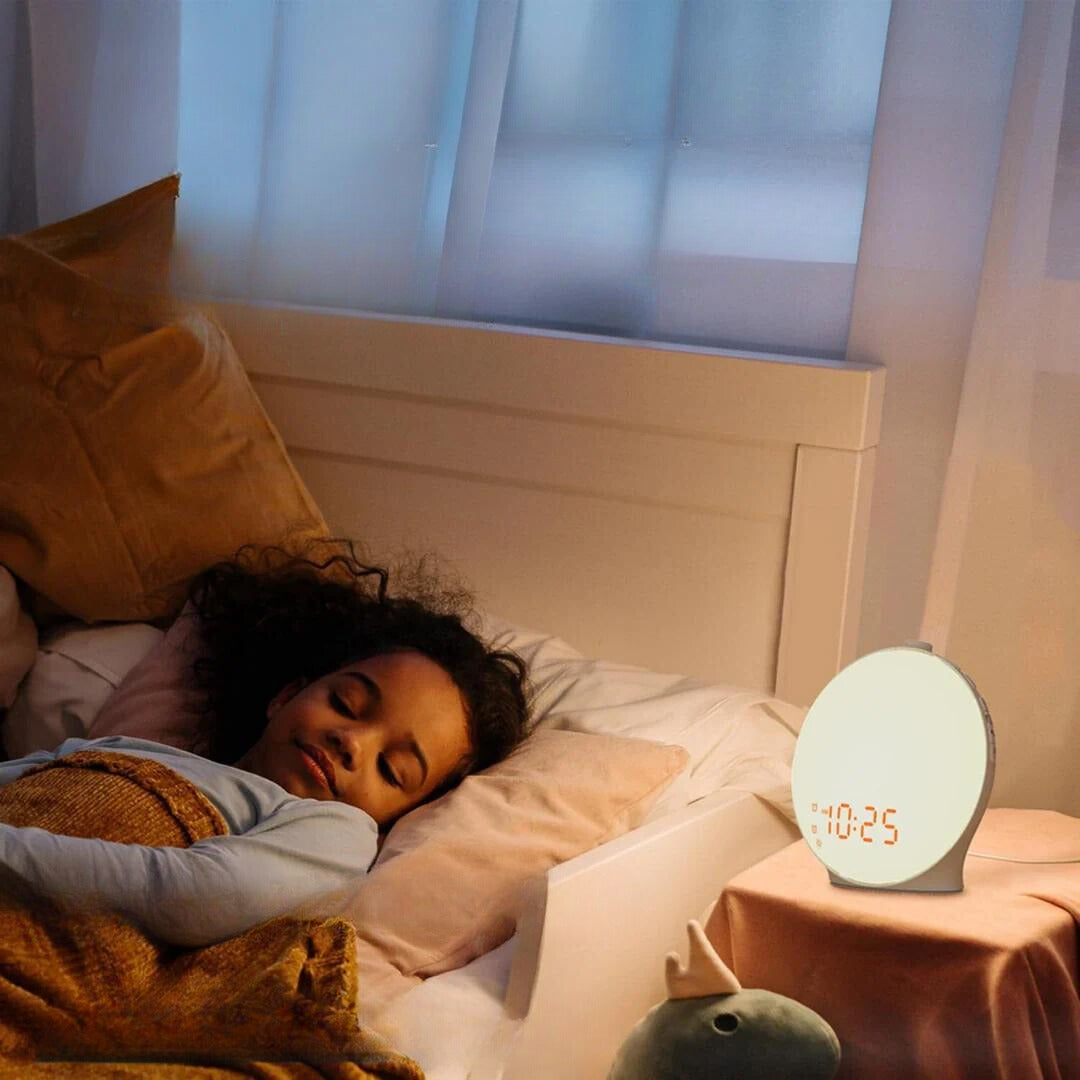 Sunrise Simulation Alarm Clock Lamp with Calming Mood Light
