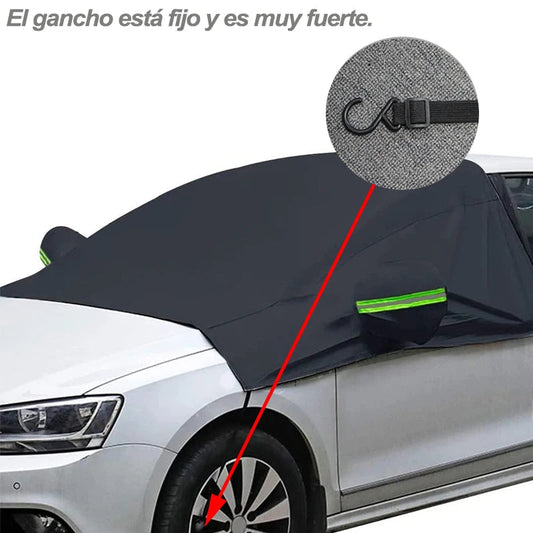 Car Windshield Cover for Year-Round Protection Against Snow, Ice, Sun & Hail – Waterproof, Scratch-Resistant with Reflective Strips & Fastening Hooks