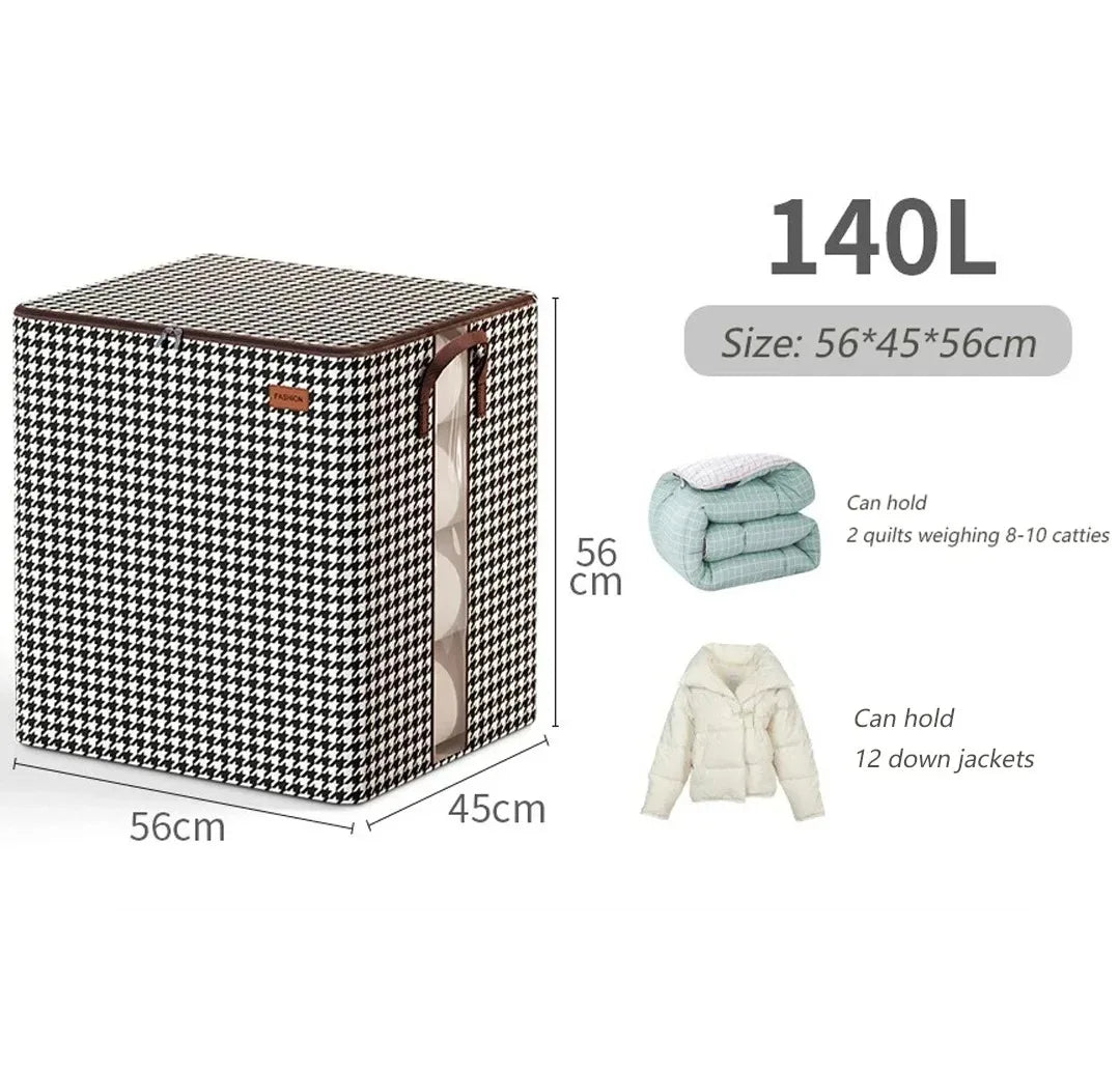 Foldable Storage Bag for Clothes | Large Capacity | Dustproof Organizer for Bedding & Moving