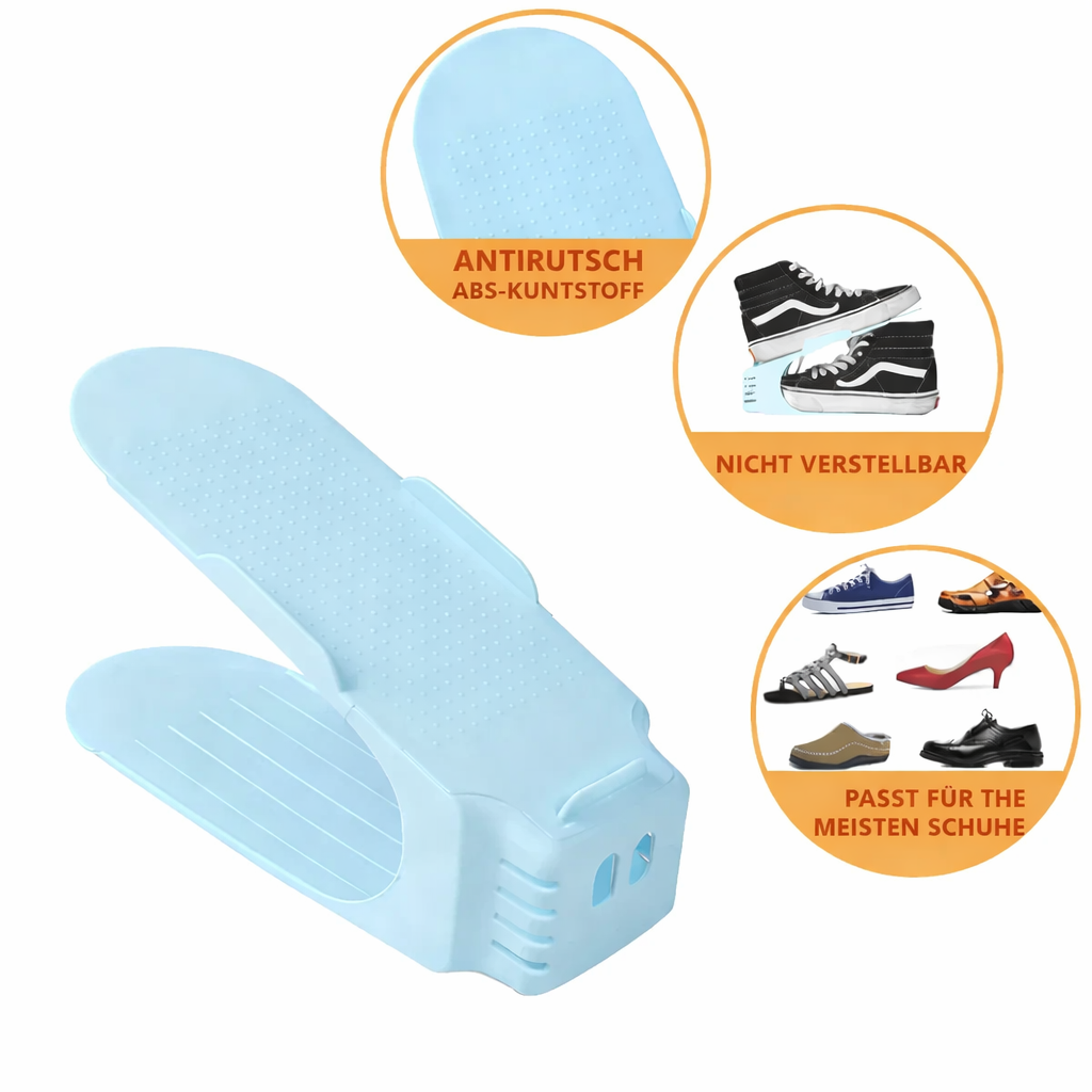 Compact Shoe Stacker | Space-Optimizing Design | Versatile Shoe Organizer