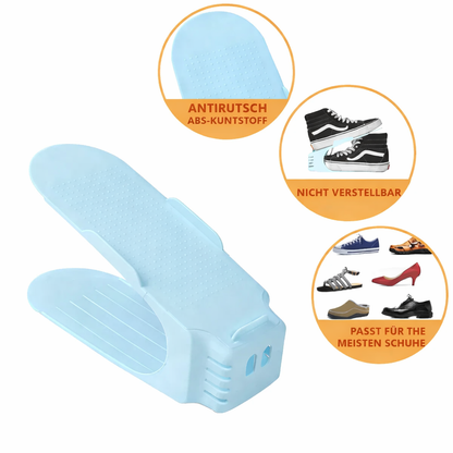Compact Shoe Stacker | Space-Optimizing Design | Versatile Shoe Organizer