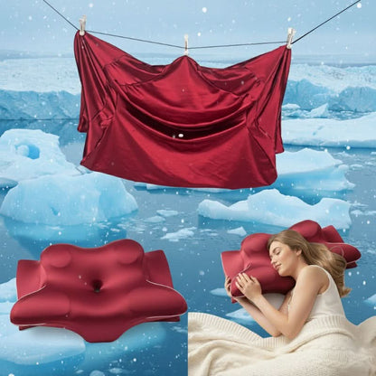 Neck Pillow Case with Zipper Closure