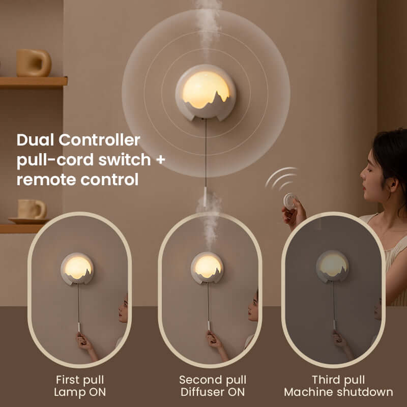 150ml Intelligent Wall-mounted Aroma Diffuser with Night Light and Remote