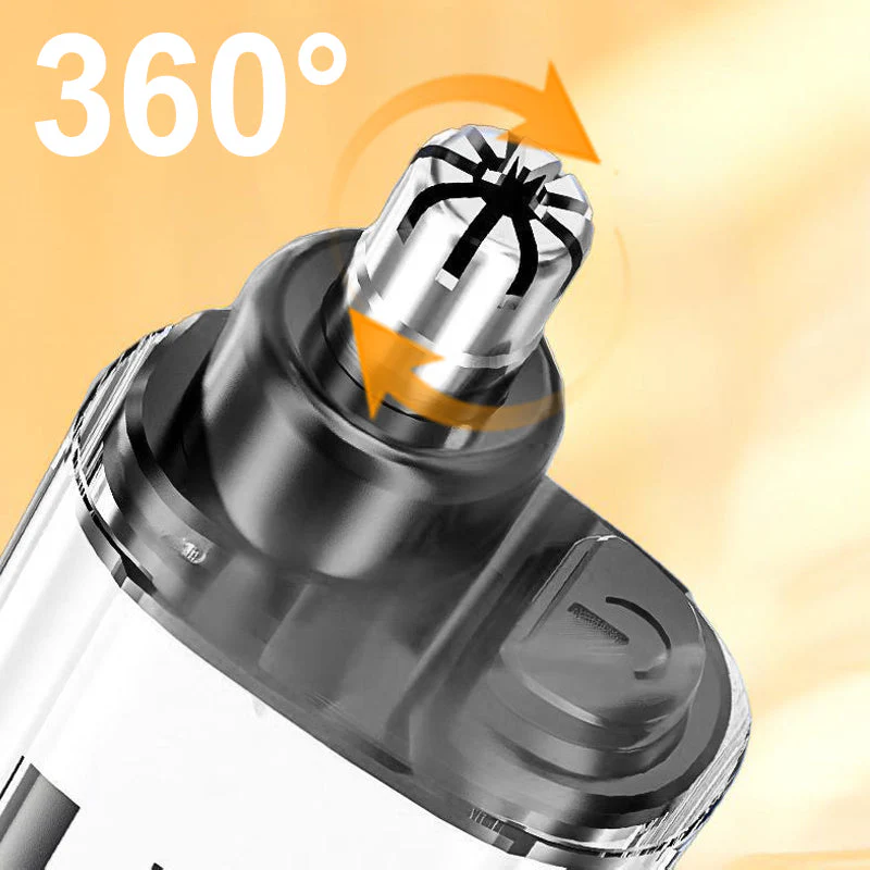 Cordless Nose Hair Trimmer with 360° Blade Precision