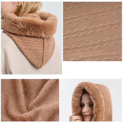 Women's Versatile 3-in-1 Winter Beanie with Face Shield