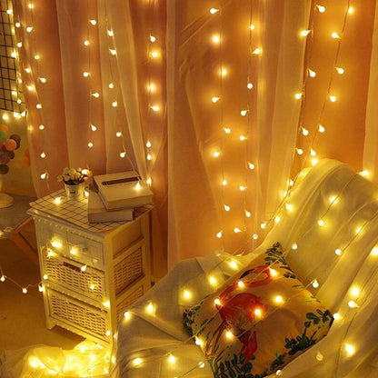 Solar-Powered Outdoor String Lights