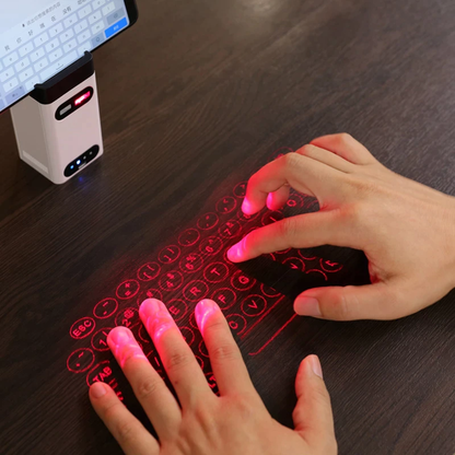 Wireless Bluetooth Projector with Virtual Laser Keyboard