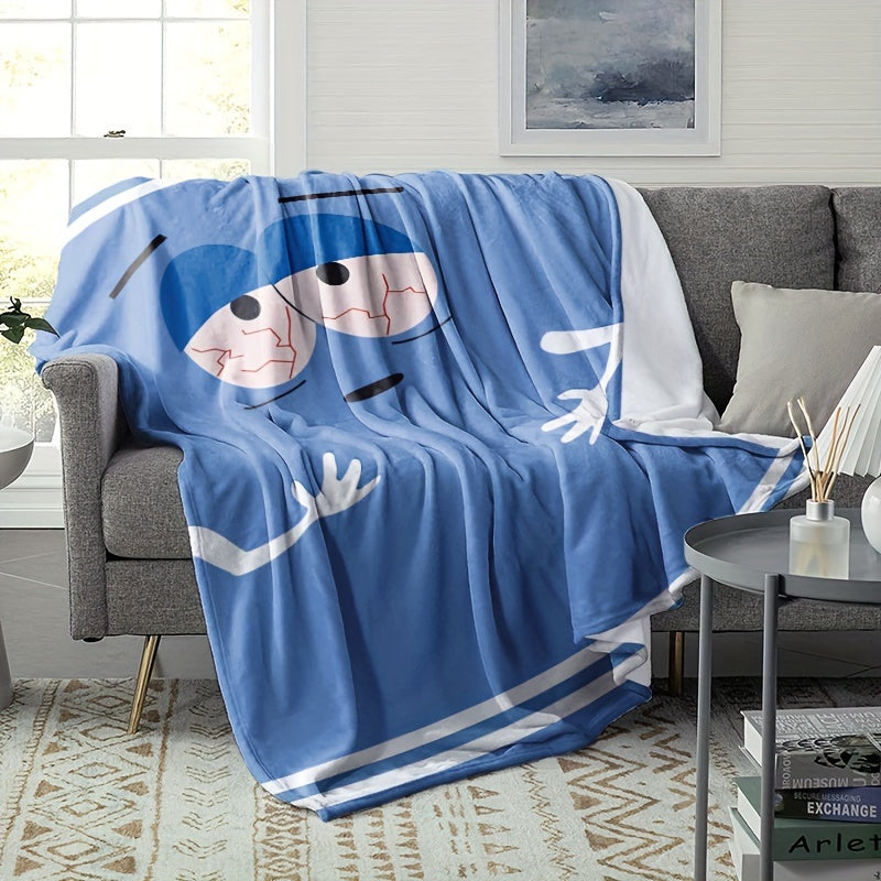 Reversible Flannel Blanket for All Seasons – Anime Inspired Design