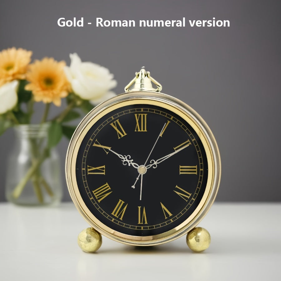 Chic Silent Analog Desk Clock for Tranquil Spaces