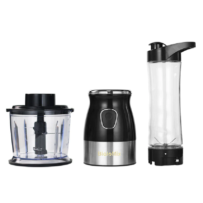 Compact Juicer and Blender Bottle for Baby Food and Meat Grinding