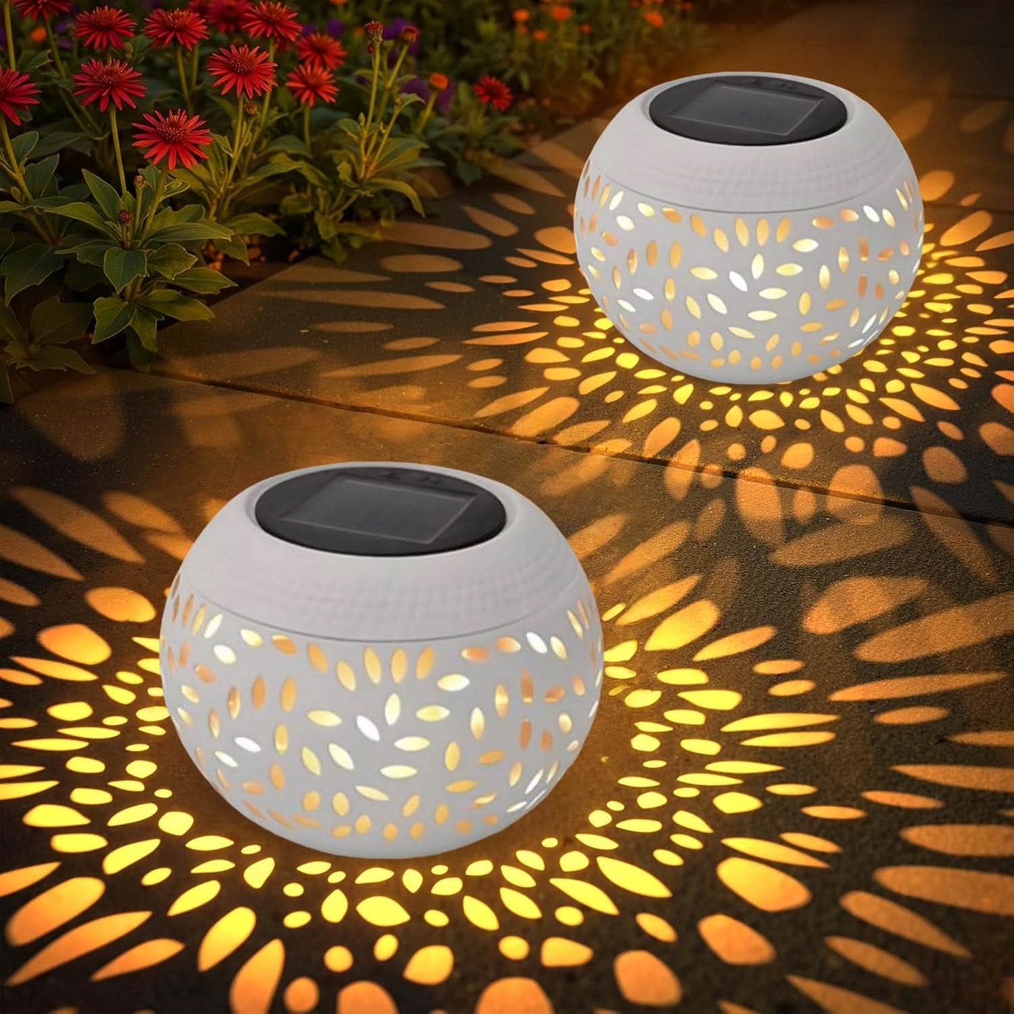 Solar-Powered Table Lamp with Motion Sensor