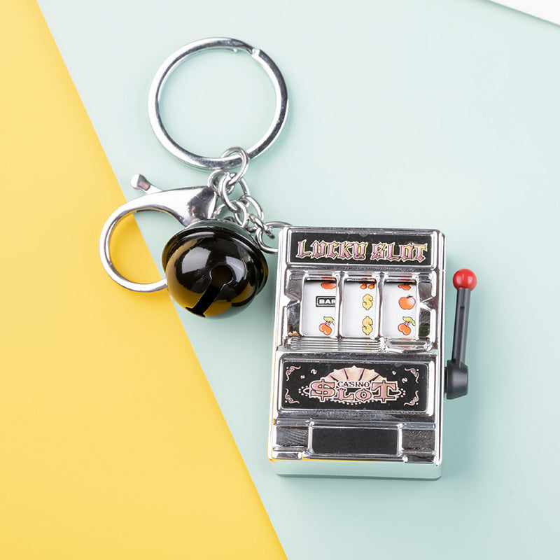 Slot Machine Keychain – Fun Novelty Accessory