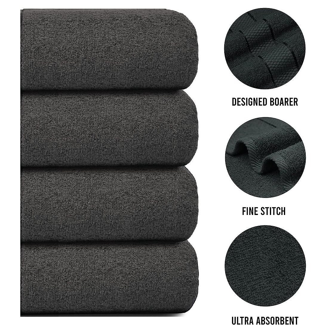 Extra-Large Towel Collection - Fast-Drying Bath Towels