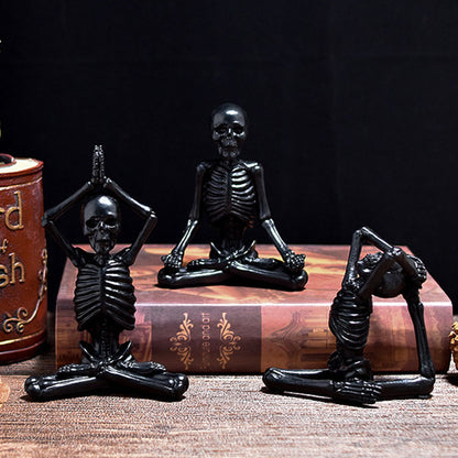 Halloween Figurine – Vintage White or Black Resin Decoration