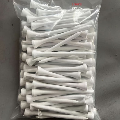 100-Pack of High-Quality Wooden Golf Tees