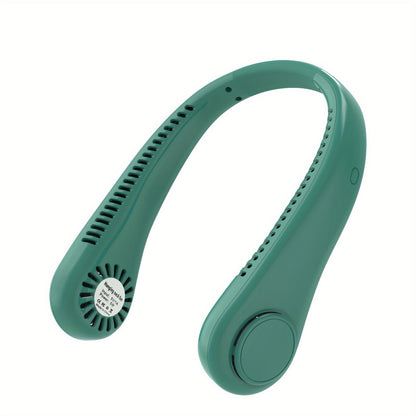 Rechargeable Mini Bladeless Neck Fan - Wireless Portable Personal Cooler